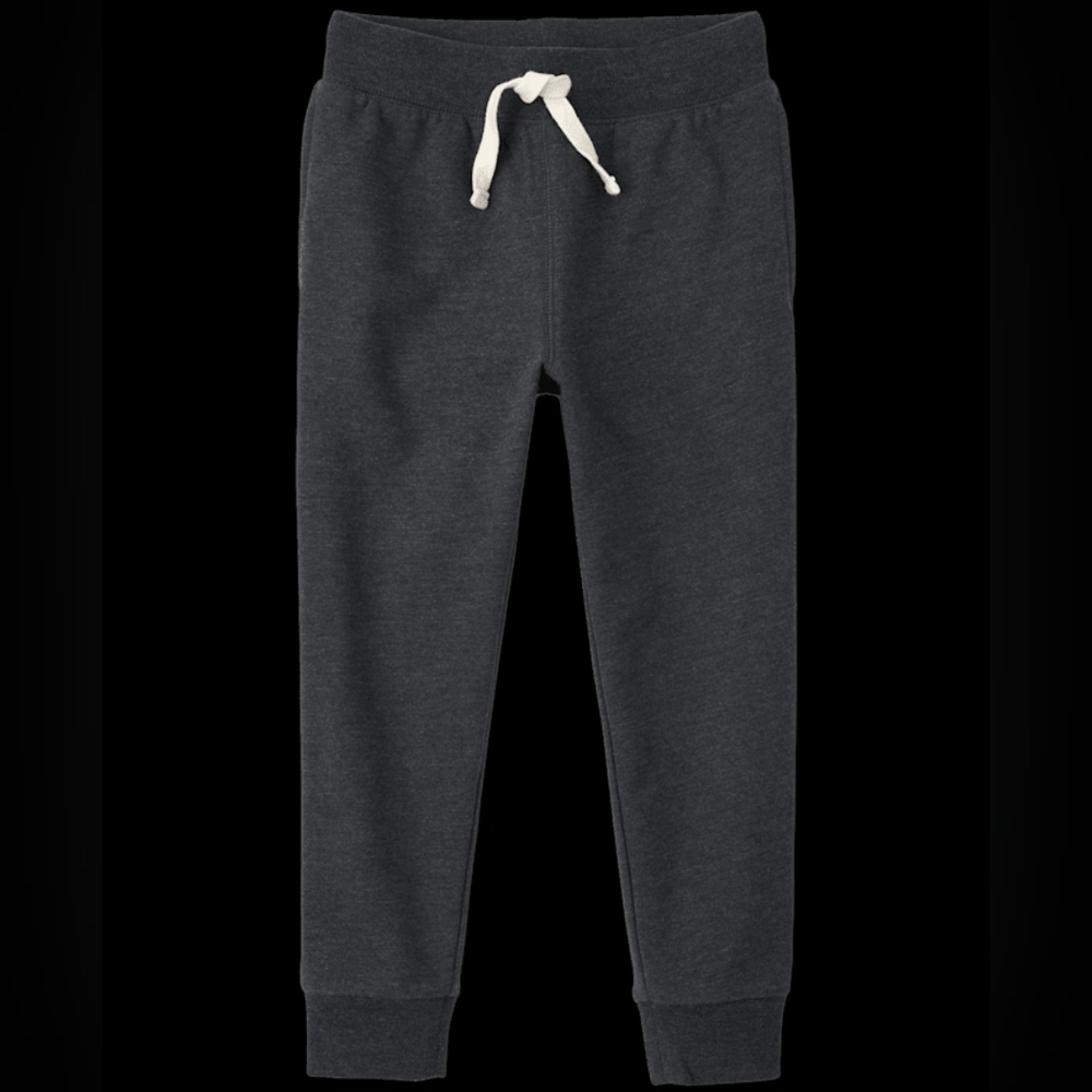 EUC Children's Place Size 5T Black Kids Fleece Jogger Pants!!